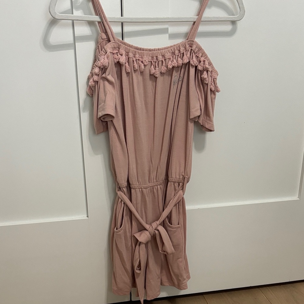 Guess Pink Tassel Romper